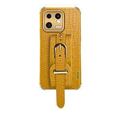 Coque Luxe Cuir Housse Etui XD1 pour Xiaomi Mi 13 5G Jaune