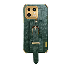 Coque Luxe Cuir Housse Etui XD1 pour Xiaomi Mi 13 5G Vert