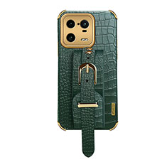 Coque Luxe Cuir Housse Etui XD1 pour Xiaomi Mi 13 Pro 5G Vert