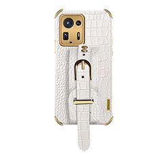 Coque Luxe Cuir Housse Etui XD1 pour Xiaomi Mi Mix 4 5G Blanc