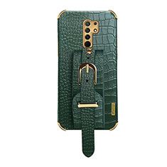 Coque Luxe Cuir Housse Etui XD1 pour Xiaomi Poco M2 Vert