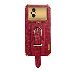 Coque Luxe Cuir Housse Etui XD1 pour Xiaomi Poco M5 4G Rouge