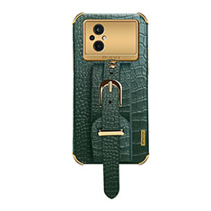 Coque Luxe Cuir Housse Etui XD1 pour Xiaomi Poco M5 4G Vert