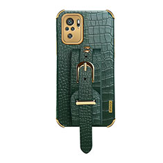 Coque Luxe Cuir Housse Etui XD1 pour Xiaomi Poco M5S Vert