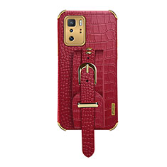 Coque Luxe Cuir Housse Etui XD1 pour Xiaomi Poco X3 GT 5G Rouge