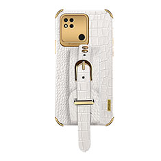 Coque Luxe Cuir Housse Etui XD1 pour Xiaomi Redmi 10A 4G Blanc