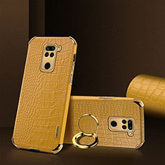 Coque Luxe Cuir Housse Etui XD1 pour Xiaomi Redmi 10X 4G Jaune