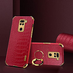 Coque Luxe Cuir Housse Etui XD1 pour Xiaomi Redmi 10X 4G Rouge