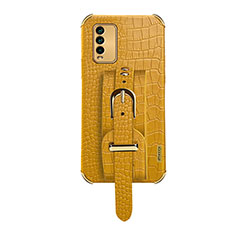 Coque Luxe Cuir Housse Etui XD1 pour Xiaomi Redmi 9 Power Jaune