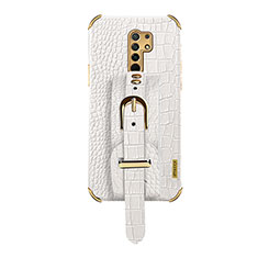 Coque Luxe Cuir Housse Etui XD1 pour Xiaomi Redmi 9 Prime India Blanc