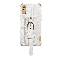 Coque Luxe Cuir Housse Etui XD1 pour Xiaomi Redmi 9AT Blanc