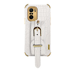 Coque Luxe Cuir Housse Etui XD1 pour Xiaomi Redmi K40 5G Blanc