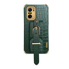 Coque Luxe Cuir Housse Etui XD1 pour Xiaomi Redmi K40 5G Vert