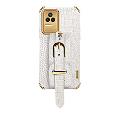 Coque Luxe Cuir Housse Etui XD1 pour Xiaomi Redmi K50 5G Blanc