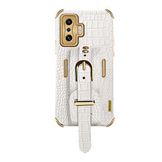 Coque Luxe Cuir Housse Etui XD1 pour Xiaomi Redmi K50 Gaming 5G Blanc