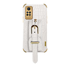 Coque Luxe Cuir Housse Etui XD1 pour Xiaomi Redmi Note 11 Pro 4G Blanc