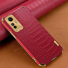 Coque Luxe Cuir Housse Etui XD1 pour Xiaomi Redmi Note 12S Rouge