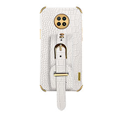 Coque Luxe Cuir Housse Etui XD1 pour Xiaomi Redmi Note 9 5G Blanc