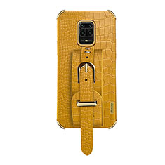 Coque Luxe Cuir Housse Etui XD1 pour Xiaomi Redmi Note 9 Pro Jaune