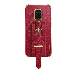 Coque Luxe Cuir Housse Etui XD1 pour Xiaomi Redmi Note 9 Pro Rouge