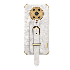 Coque Luxe Cuir Housse Etui XD2 pour Huawei Honor Magic3 5G Blanc