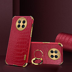 Coque Luxe Cuir Housse Etui XD2 pour Huawei Mate 50 Rouge