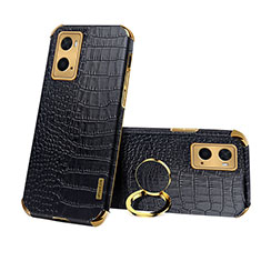 Coque Luxe Cuir Housse Etui XD2 pour Oppo A36 Noir