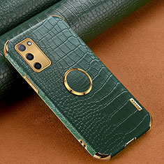 Coque Luxe Cuir Housse Etui XD2 pour Oppo A55 5G Vert