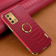 Coque Luxe Cuir Housse Etui XD2 pour Oppo A74 4G Rouge