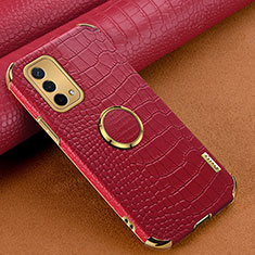 Coque Luxe Cuir Housse Etui XD2 pour Oppo A74 5G Rouge