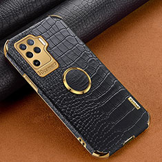 Coque Luxe Cuir Housse Etui XD2 pour Oppo F19 Pro Noir