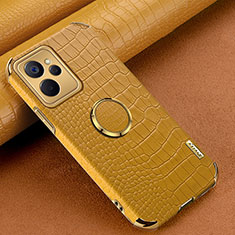 Coque Luxe Cuir Housse Etui XD2 pour Realme 10 5G Jaune