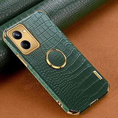 Coque Luxe Cuir Housse Etui XD2 pour Realme 10 Pro 5G Vert