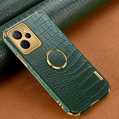 Coque Luxe Cuir Housse Etui XD2 pour Realme 10T 5G Vert