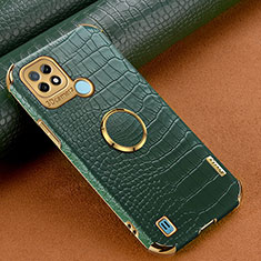 Coque Luxe Cuir Housse Etui XD2 pour Realme C21 Vert