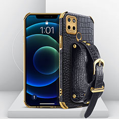 Coque Luxe Cuir Housse Etui XD2 pour Realme C21Y Noir