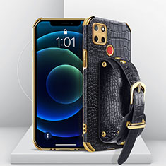 Coque Luxe Cuir Housse Etui XD2 pour Realme C25S Noir