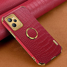 Coque Luxe Cuir Housse Etui XD2 pour Realme C35 Rouge