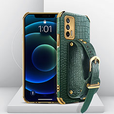 Coque Luxe Cuir Housse Etui XD2 pour Realme GT 5G Vert