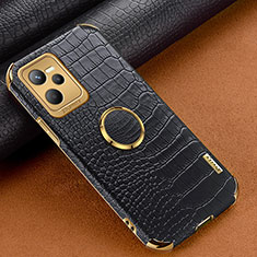 Coque Luxe Cuir Housse Etui XD2 pour Realme Narzo 50A Prime Noir