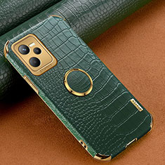 Coque Luxe Cuir Housse Etui XD2 pour Realme Narzo 50A Prime Vert