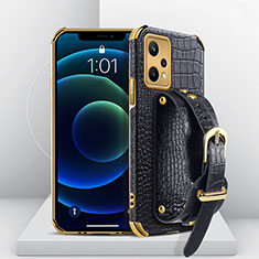 Coque Luxe Cuir Housse Etui XD2 pour Realme Q5 5G Noir