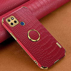 Coque Luxe Cuir Housse Etui XD2 pour Realme V3 5G Rouge