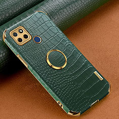 Coque Luxe Cuir Housse Etui XD2 pour Realme V3 5G Vert