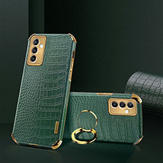 Coque Luxe Cuir Housse Etui XD2 pour Samsung Galaxy A15 5G Vert