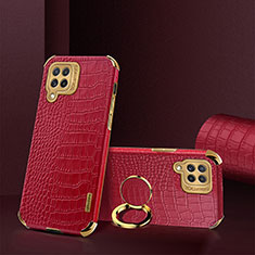 Coque Luxe Cuir Housse Etui XD2 pour Samsung Galaxy A22 4G Rouge