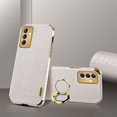 Coque Luxe Cuir Housse Etui XD2 pour Samsung Galaxy A25 5G Blanc