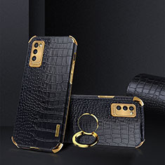 Coque Luxe Cuir Housse Etui XD2 pour Samsung Galaxy A41 Noir