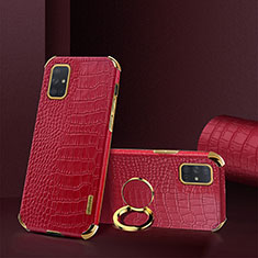 Coque Luxe Cuir Housse Etui XD2 pour Samsung Galaxy A71 4G A715 Rouge