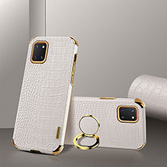 Coque Luxe Cuir Housse Etui XD2 pour Samsung Galaxy A81 Blanc